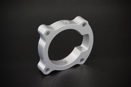Torque Solution Throttle Body Spacer (Silver): Hyundai Genesis Coupe 2.0T 2010-2012-Throttle Body Spacers-Grocery Getter Performance