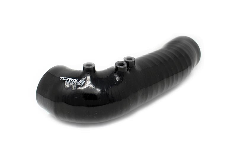 Torque Solution Turbo Inlet Hose Black (Non-Recirc): 02-07 Subaru WRX / 04-20 STI / 05-09 Legacy GT-Hoses-Grocery Getter Performance