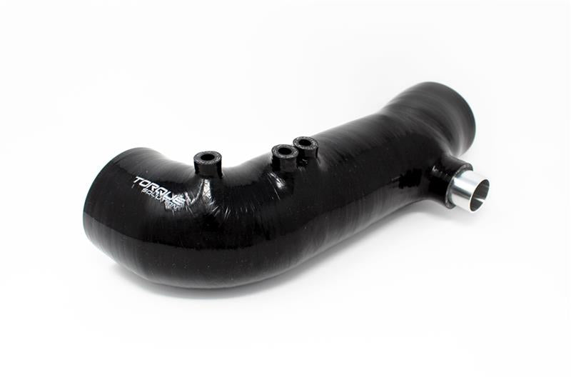 Torque Solution Turbo Inlet Hose Black (Recirc): 02-07 WRX / 04-20 STI / 05-09 Legacy GT (3in Inlet)-Hoses-Grocery Getter Performance