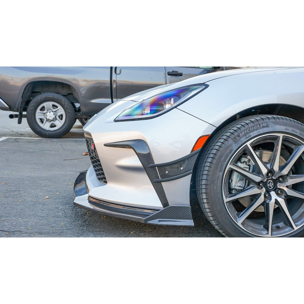 Toyota GR86 Carbon Fiber Front Bumper Canards 2022+-Front Bumper Canards-Grocery Getter Performance