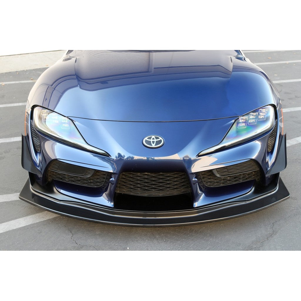 Toyota Supra A90/91 Carbon Fiber Front Bumper Canards 2020-2023-Front Bumper Canards-Grocery Getter Performance