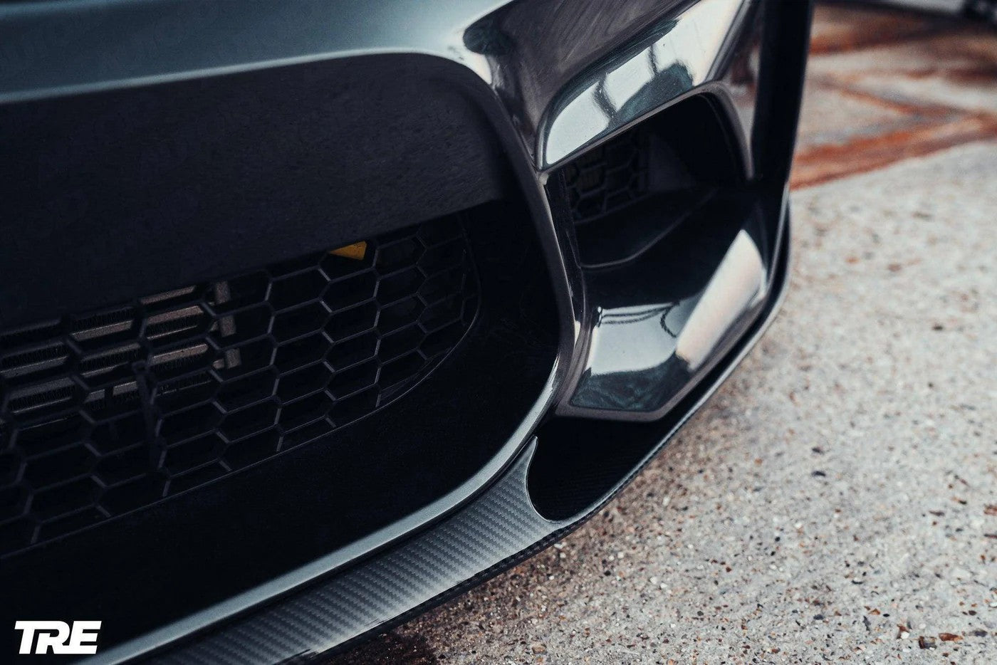 TREVORA BMW F87 M2 OG Pre-Preg Carbon Front Splitter