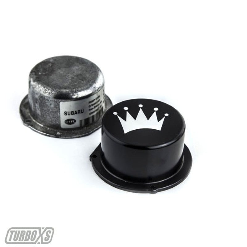 Turbo XS 15-16 Subaru WRX Billet Aluminum Vacuum Pump Cover - Black-Engine Covers-Grocery Getter Performance