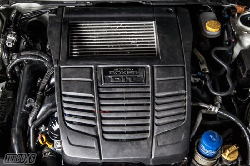 Turbo XS 15-16 Subaru WRX Billet Aluminum Vacuum Pump Cover - Black-Engine Covers-Grocery Getter Performance
