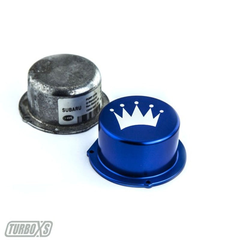 Turbo XS 15-16 Subaru WRX Billet Aluminum Vacuum Pump Cover - Blue-Engine Covers-Grocery Getter Performance
