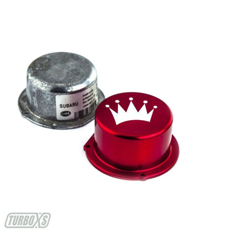 Turbo XS 15-16 Subaru WRX Billet Aluminum Vacuum Pump Cover - Red-Engine Covers-Grocery Getter Performance