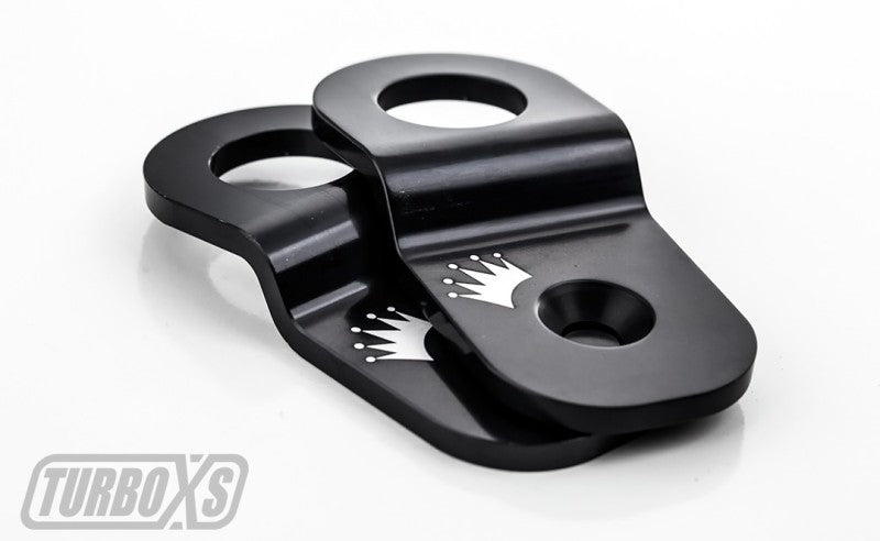 Turbo XS 15-16 Subaru WRX/STI Billet Aluminum Radiator Stay - Black-Radiator Stays-Grocery Getter Performance