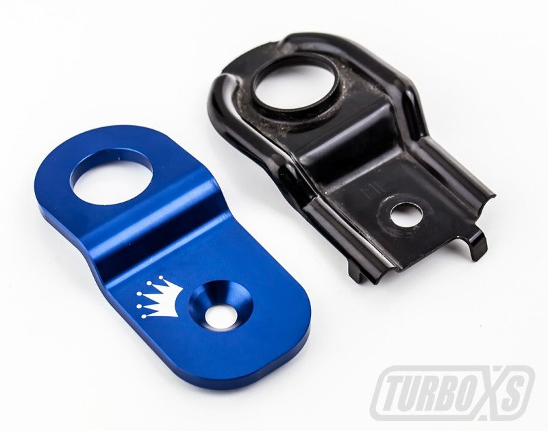 Turbo XS 15-16 Subaru WRX/STI Billet Aluminum Radiator Stay - Black-Radiator Stays-Grocery Getter Performance