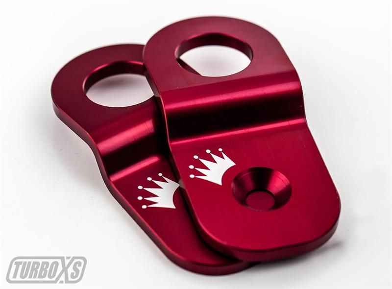 Turbo XS 15-16 Subaru WRX/STI Billet Aluminum Radiator Stay - Red-Radiator Stays-Grocery Getter Performance