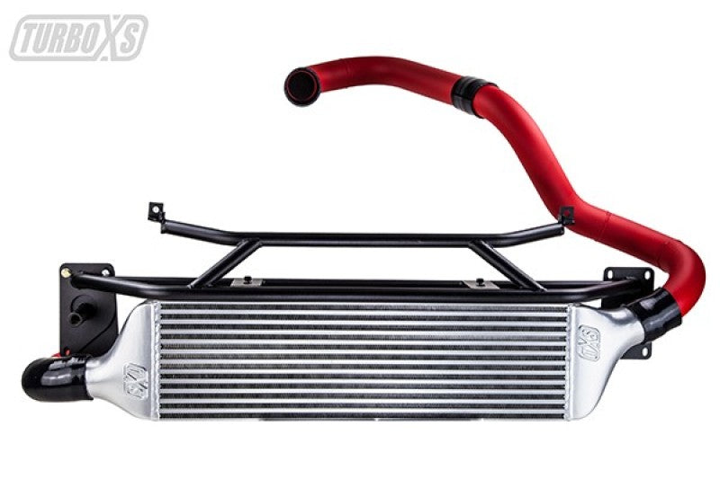 Turbo XS FMIC for 15-16 Subaru WRX - Wrinkle Red Pipes-Intercooler Kits-Grocery Getter Performance