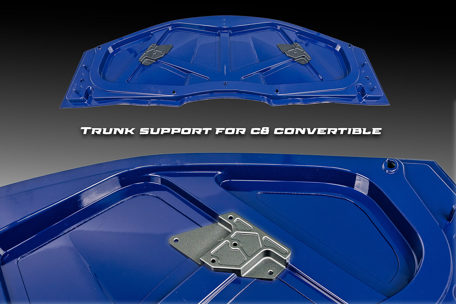 UCW Rear Wing Kit, Bottom Mount - Corvette Convertible (C8)