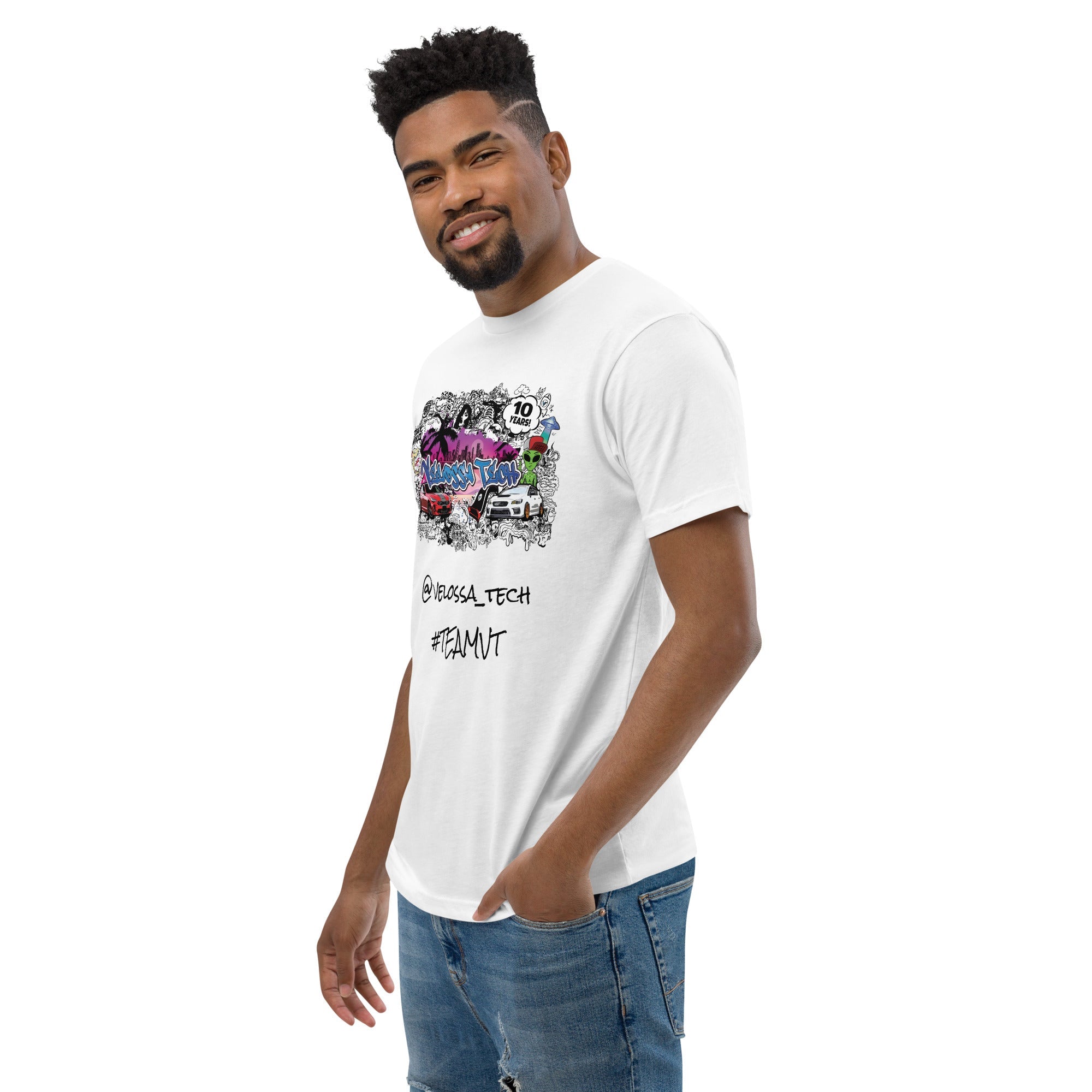 Velossa Tech 10th Anniversary Miami Street Art BIG MOUTH Graphic Tee-Apparel-Grocery Getter Performance
