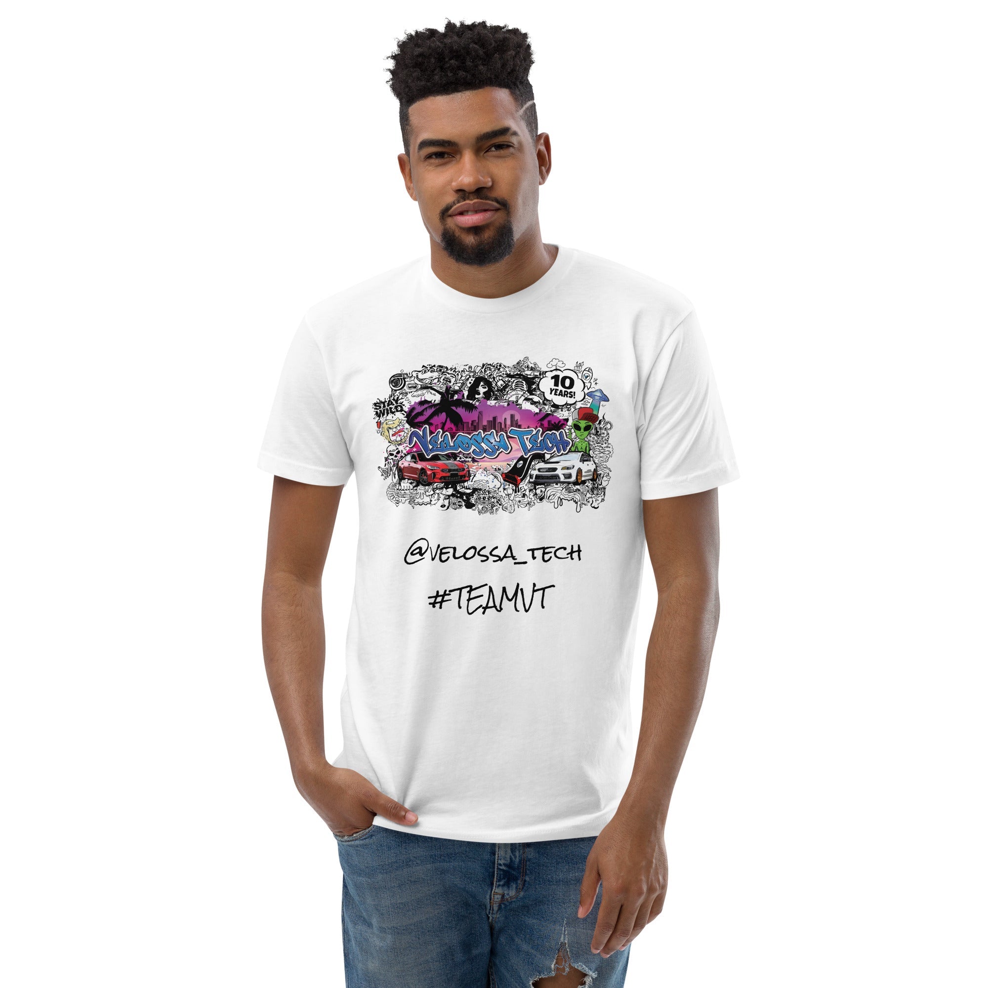 Velossa Tech 10th Anniversary Miami Street Art BIG MOUTH Graphic Tee-Apparel-Grocery Getter Performance
