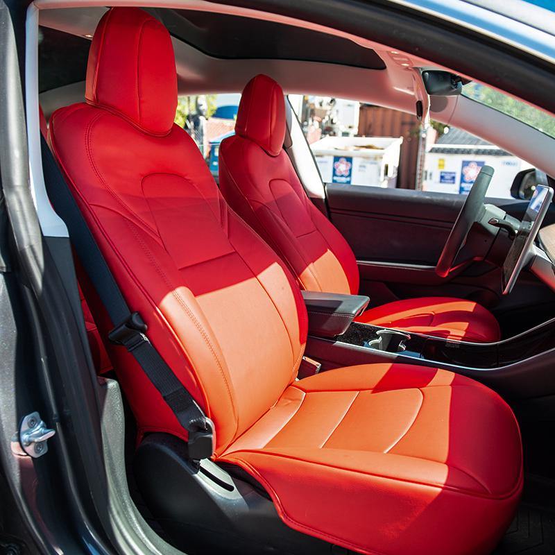 2017-21 Tesla Model 3 Custom Leather Seat Covers