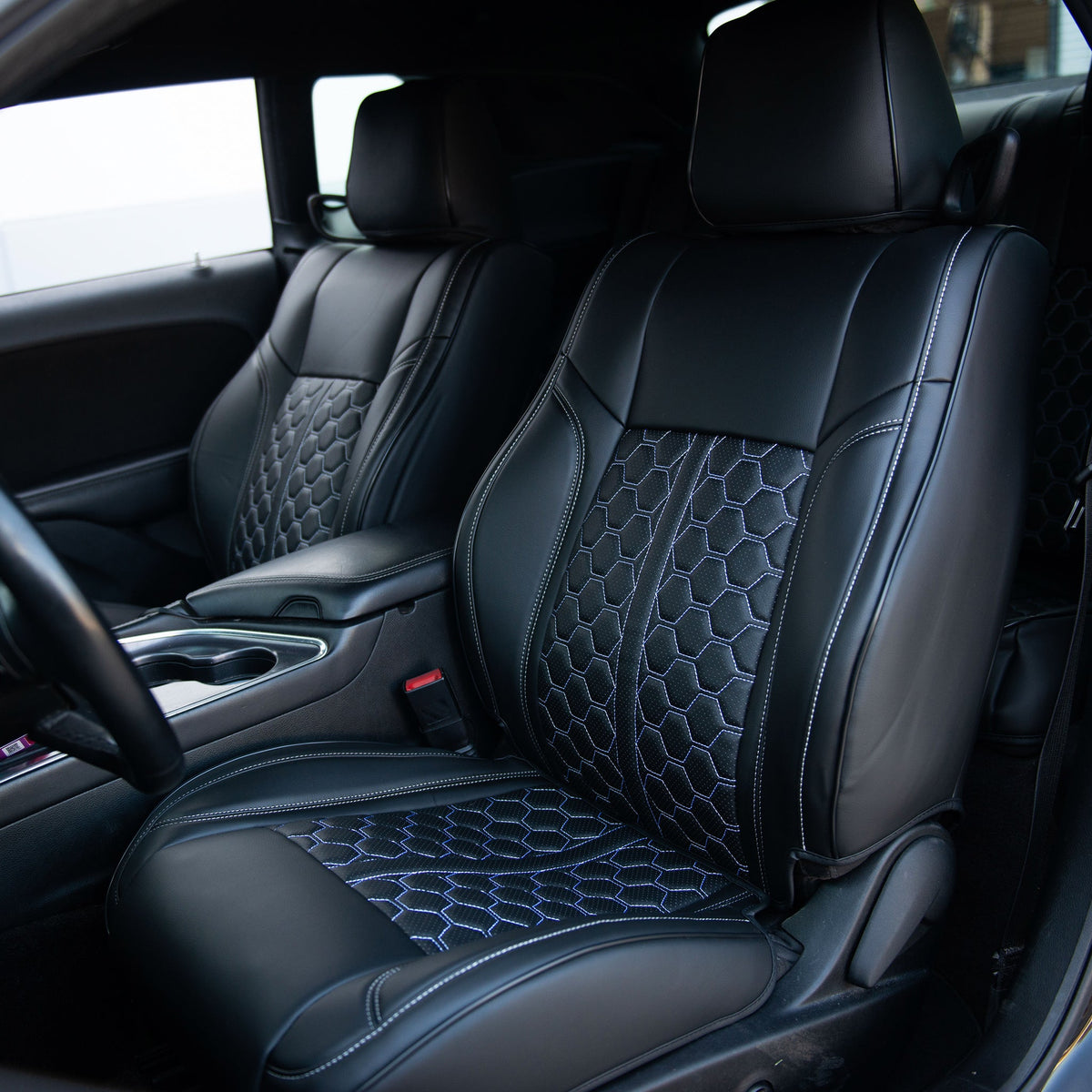 2015-Up Dodge Charger Custom Leather Seat Cover (Sport Seat)