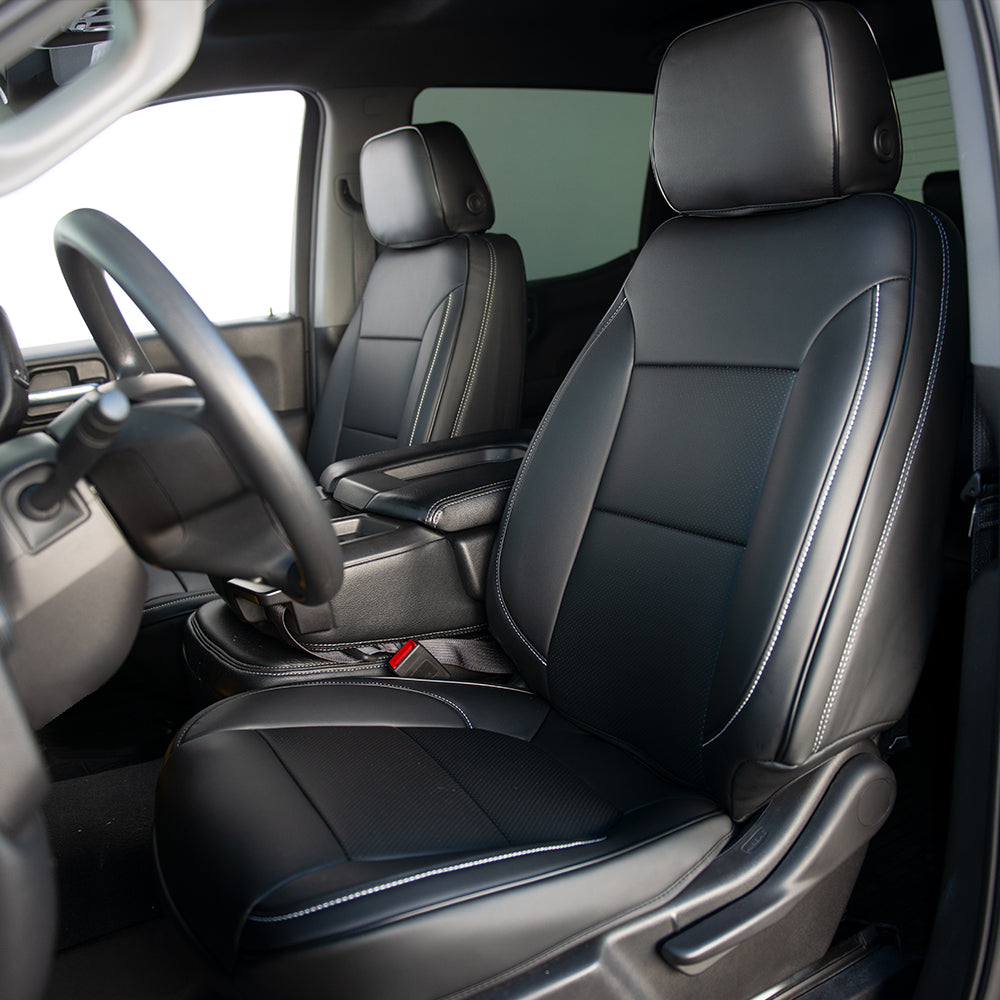 2019-Up Chevrolet Silverado Premium Custom Leather Seat Covers