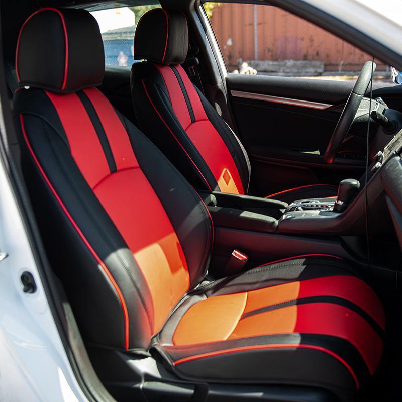 2016-Up Honda Civic Front Leather Seat Covers