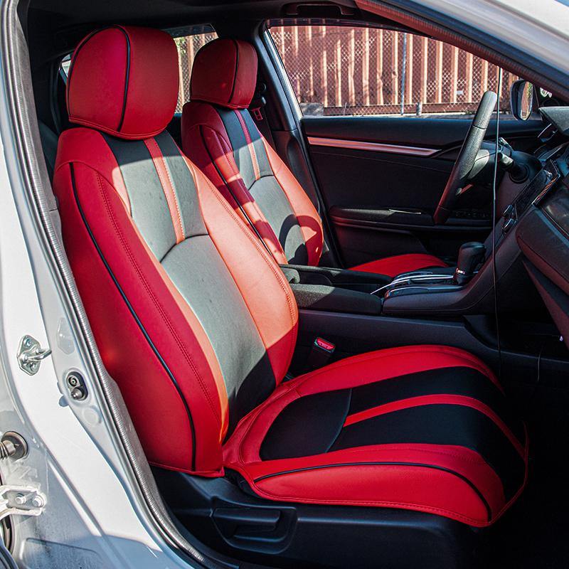 2016-Up Honda Civic Front Leather Seat Covers