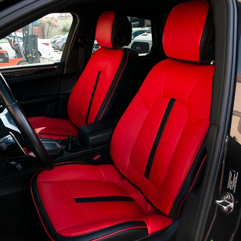 2014-Up Porsche Macan Two-tone Leather Seat Covers