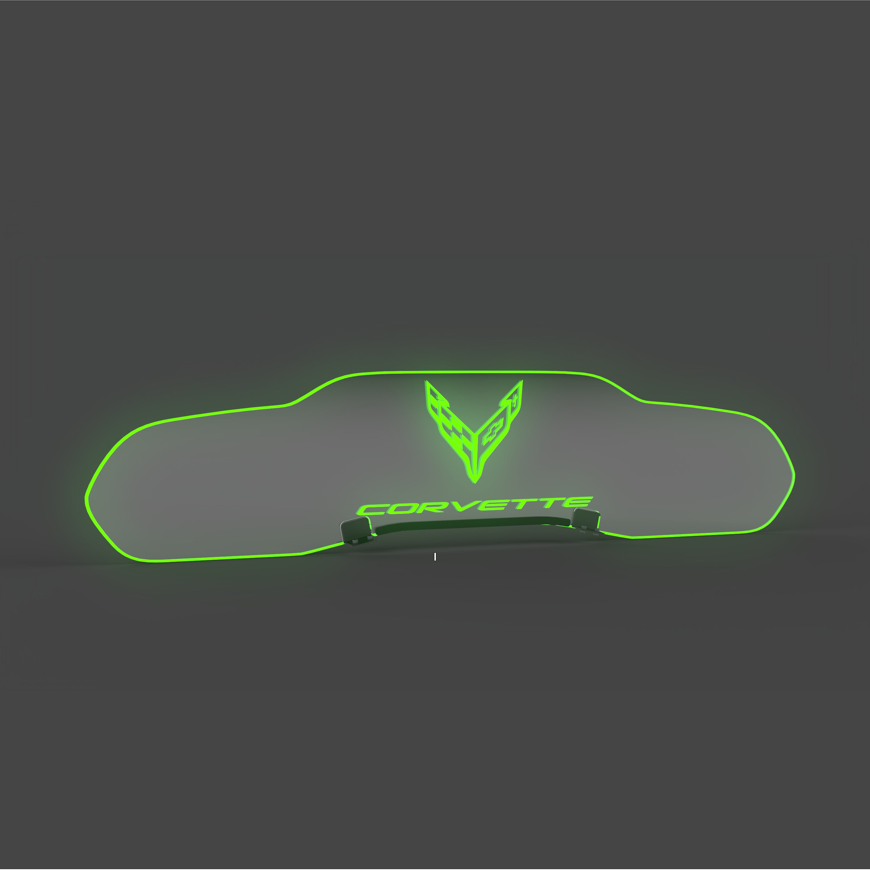 WindRestrictor® C8 Coupe Rear Add On Glow Plate