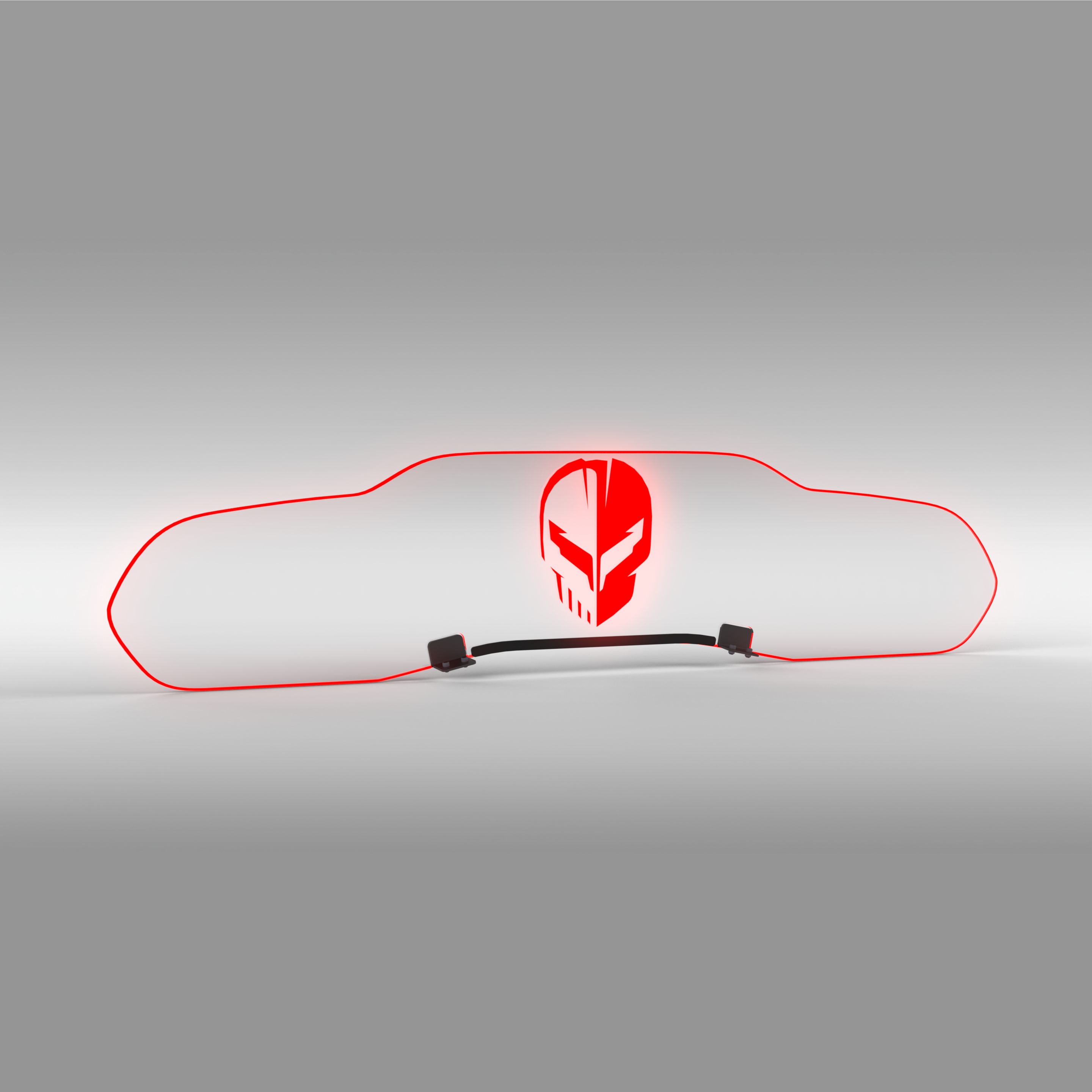 WindRestrictor® C8 Coupe Rear Add On Glow Plate