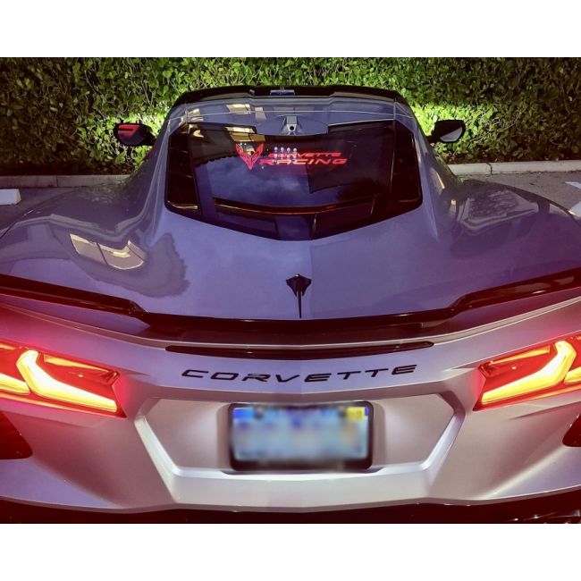WindRestrictor® C8 Coupe Rear Add On Glow Plate