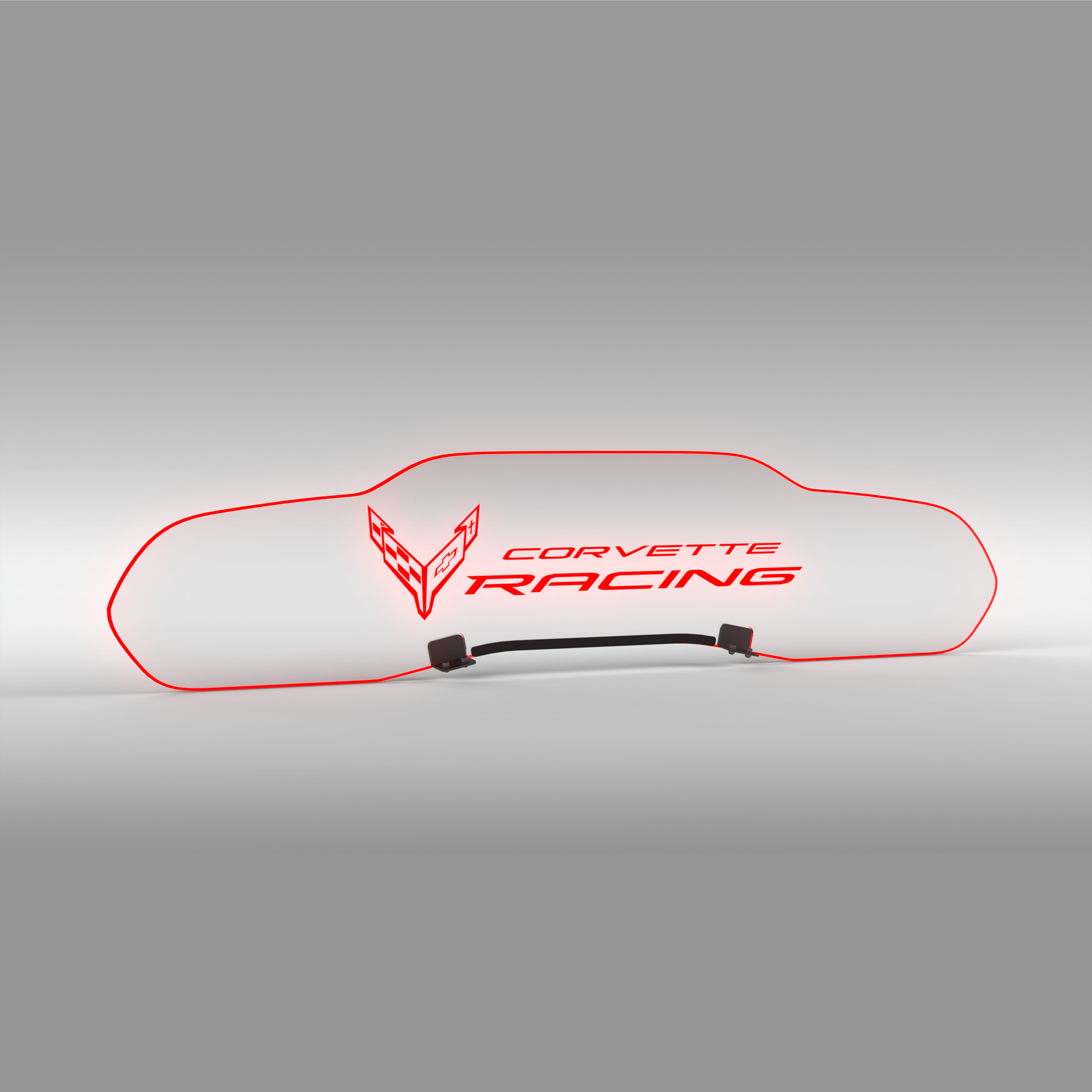 WindRestrictor® C8 Coupe Rear Add On Glow Plate