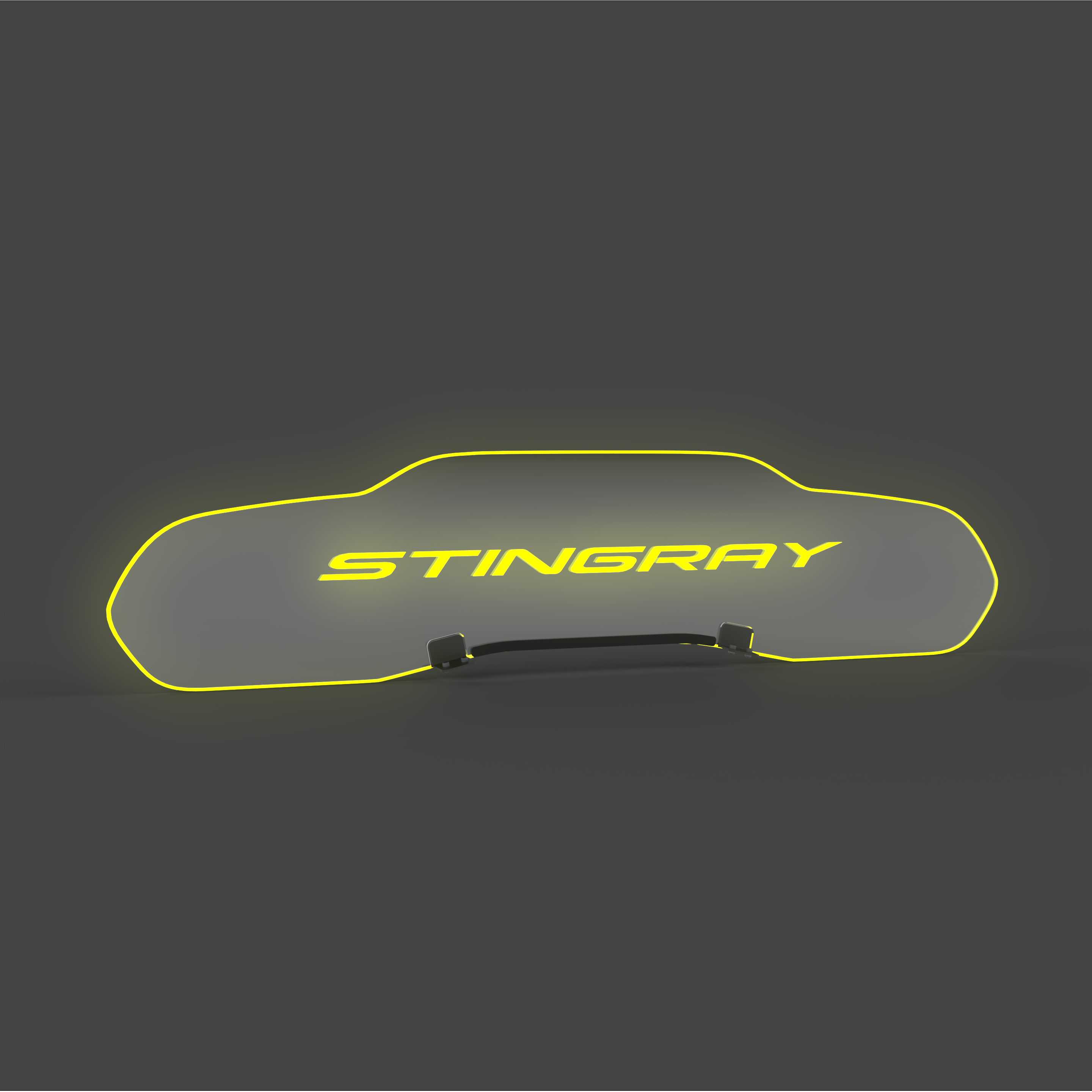 WindRestrictor® C8 Coupe Rear Add On Glow Plate