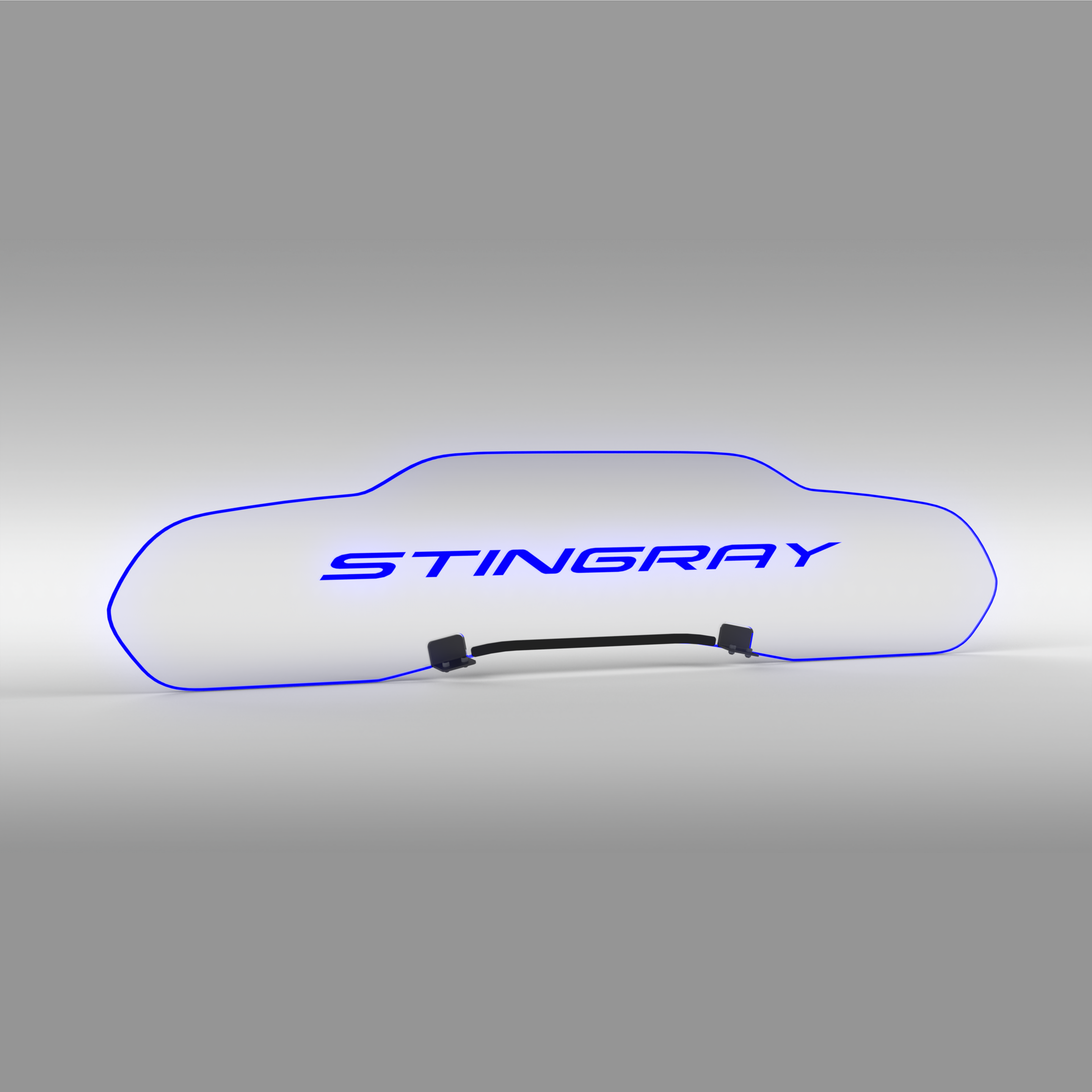 WindRestrictor® C8 Coupe Rear Add On Glow Plate