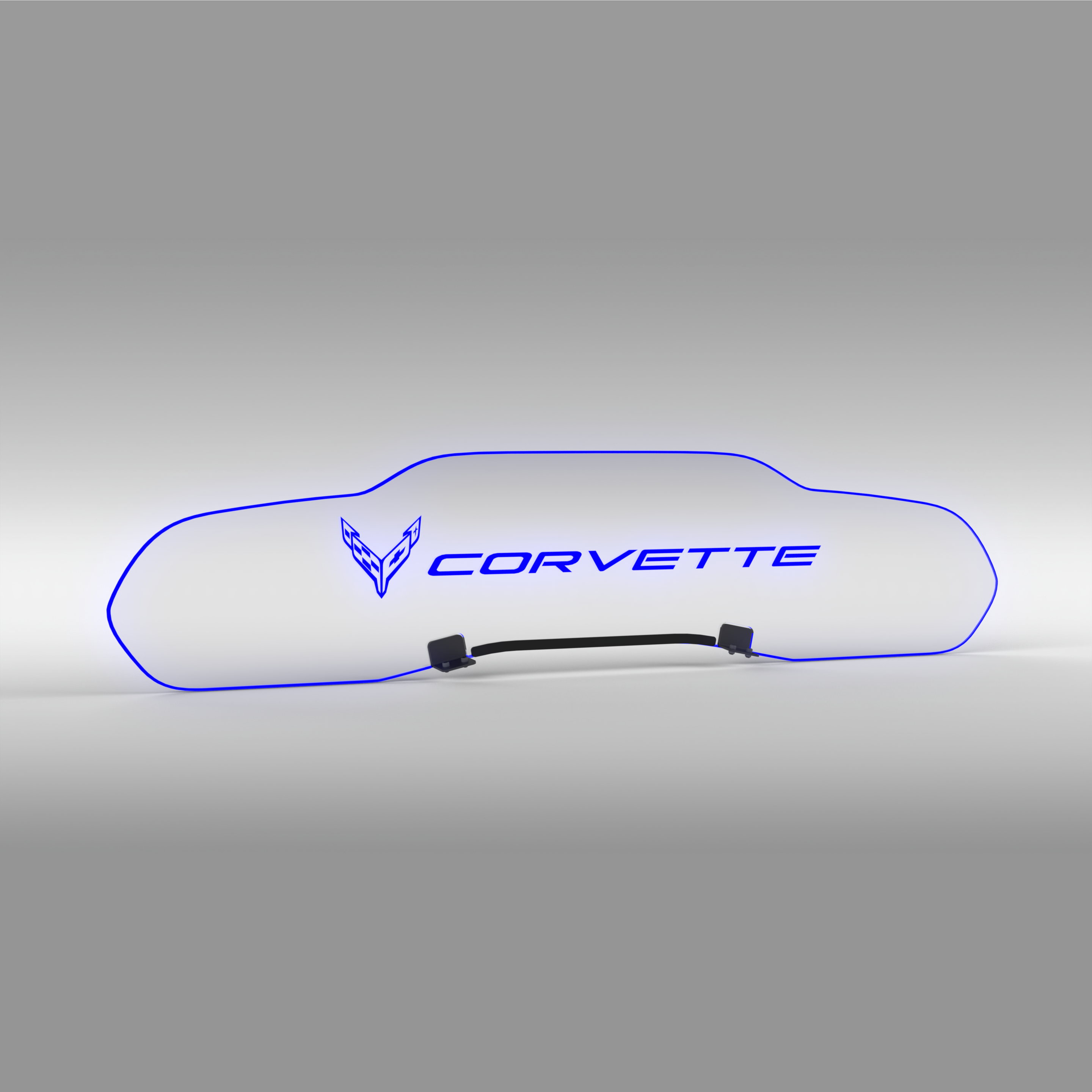 WindRestrictor® C8 Coupe Rear Add On Glow Plate