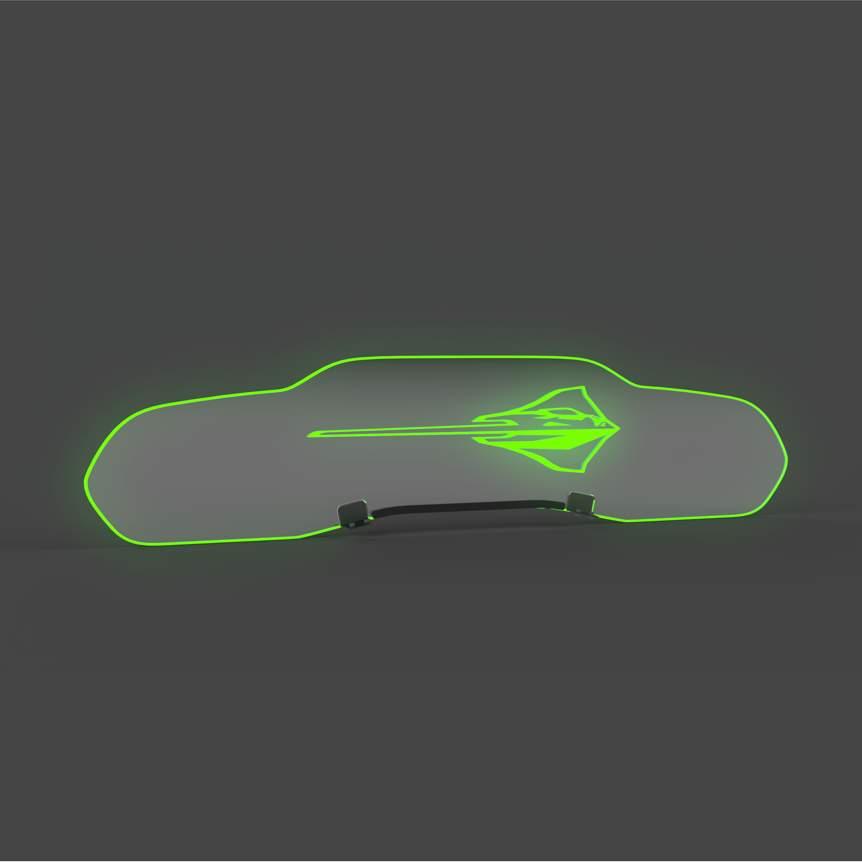 WindRestrictor® C8 Coupe Rear Add On Glow Plate