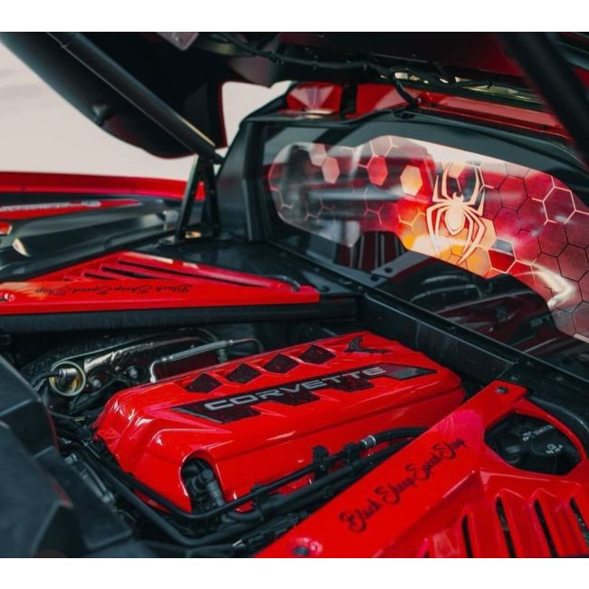 WindRestrictor® C8 Coupe Rear Add On Glow Plate
