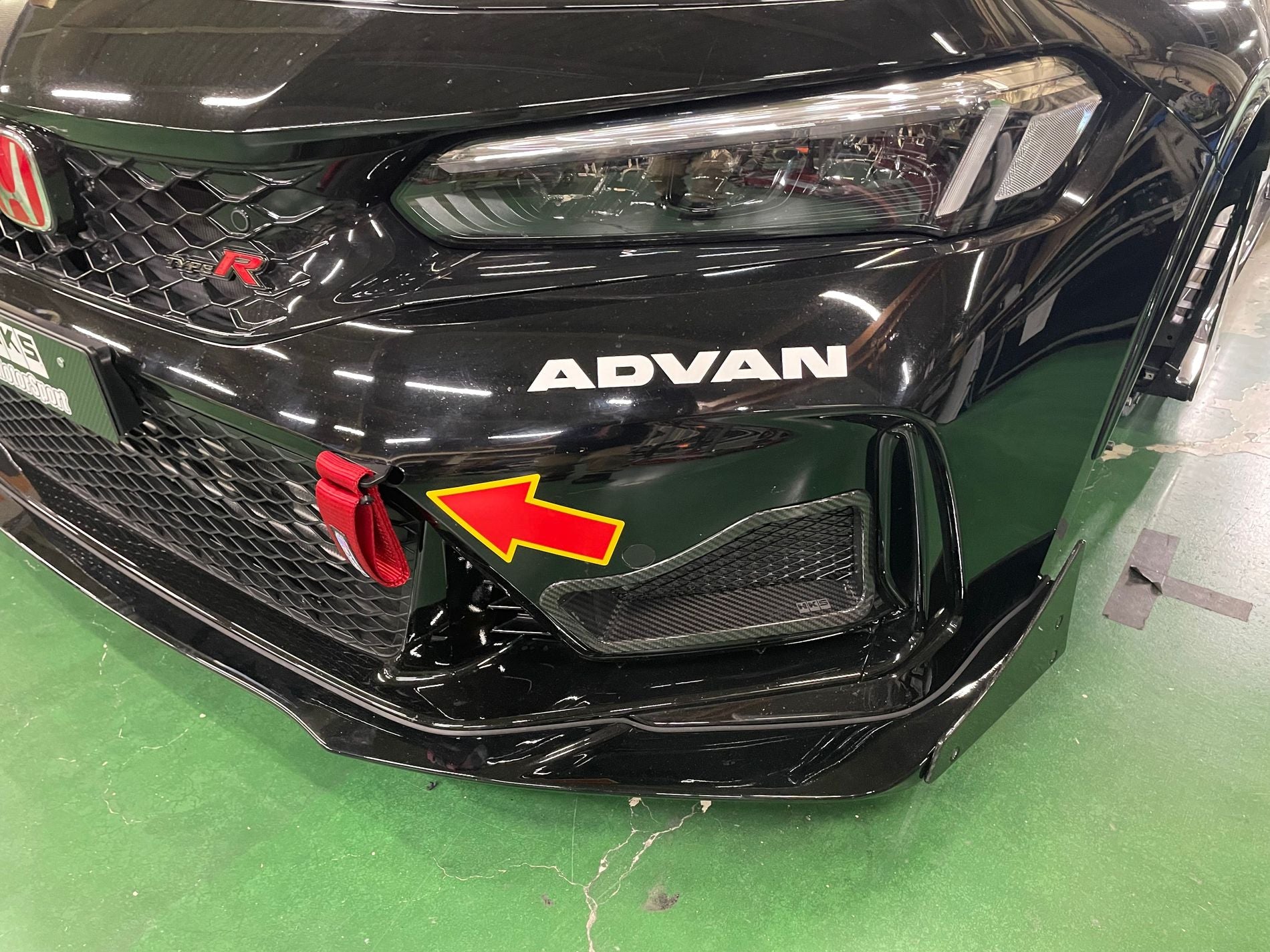 CARBON AIR DUCT for CIVIC TYPE-R FL5 OIL COOLER