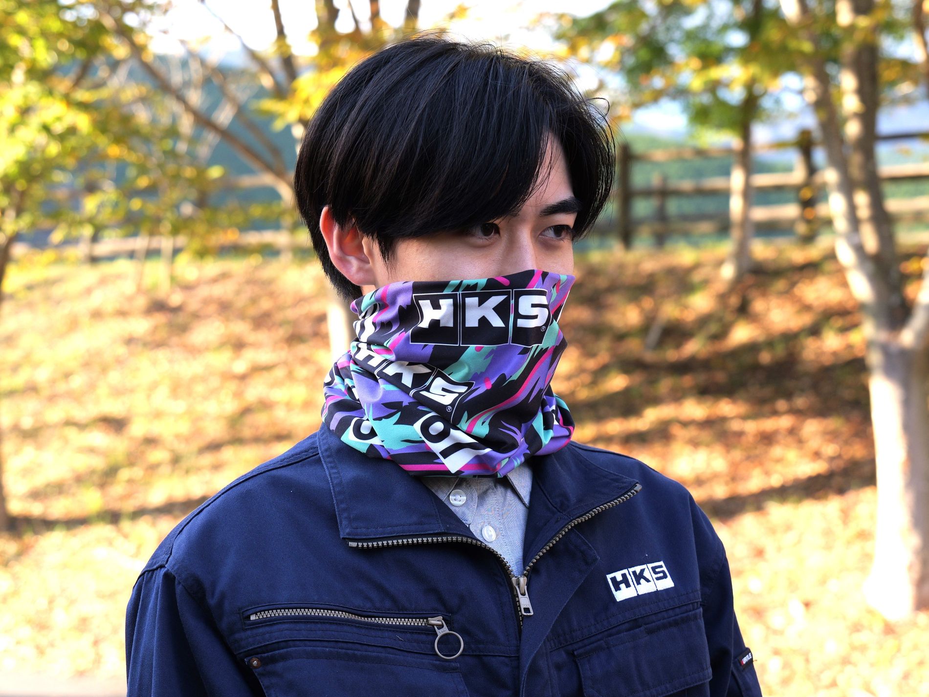 HKS NECK GAITER OILCOLOR
