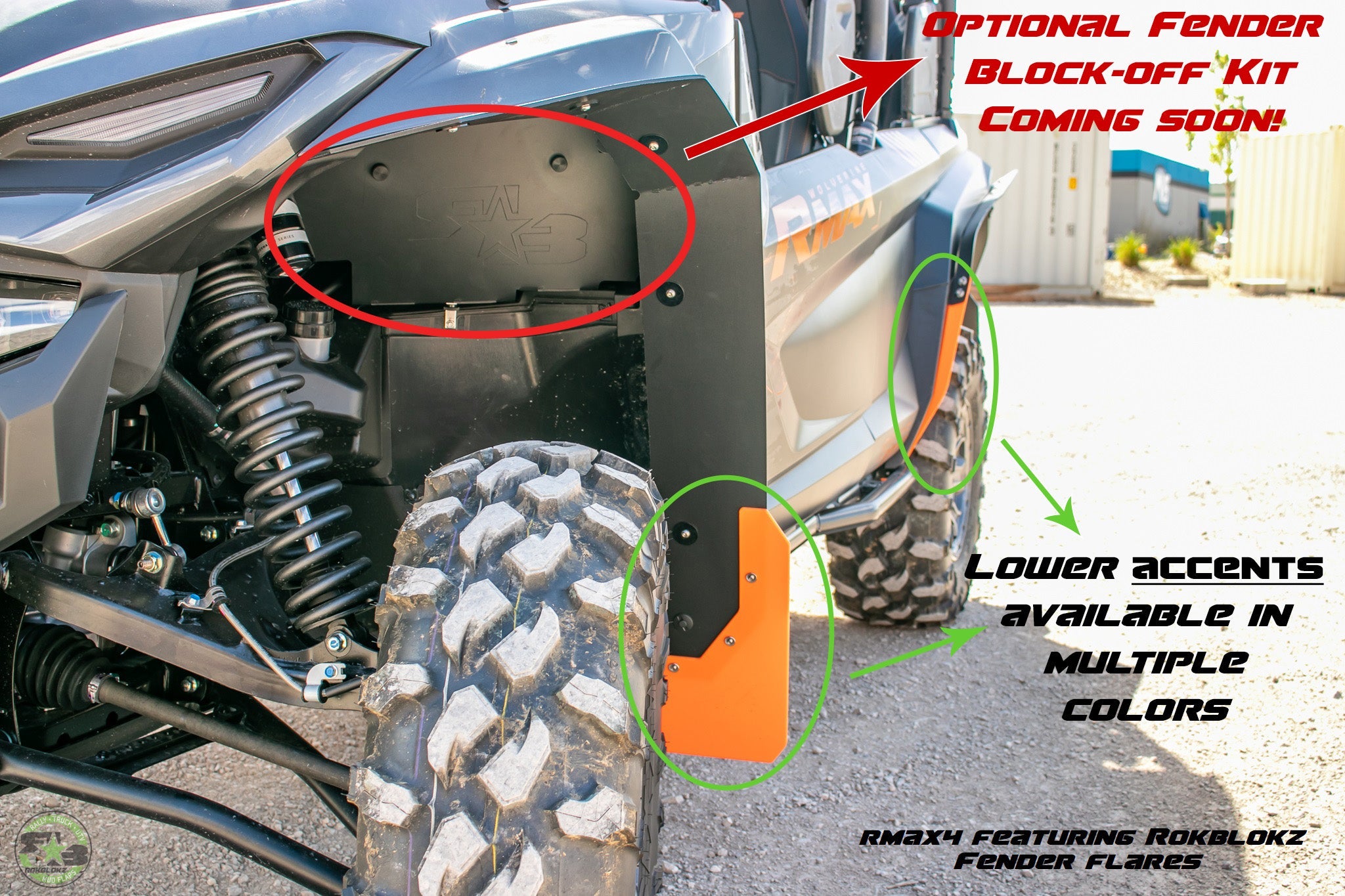 Yamaha Wolverine RMAX2 & RMAX4 1000 2021+ Fender Flares