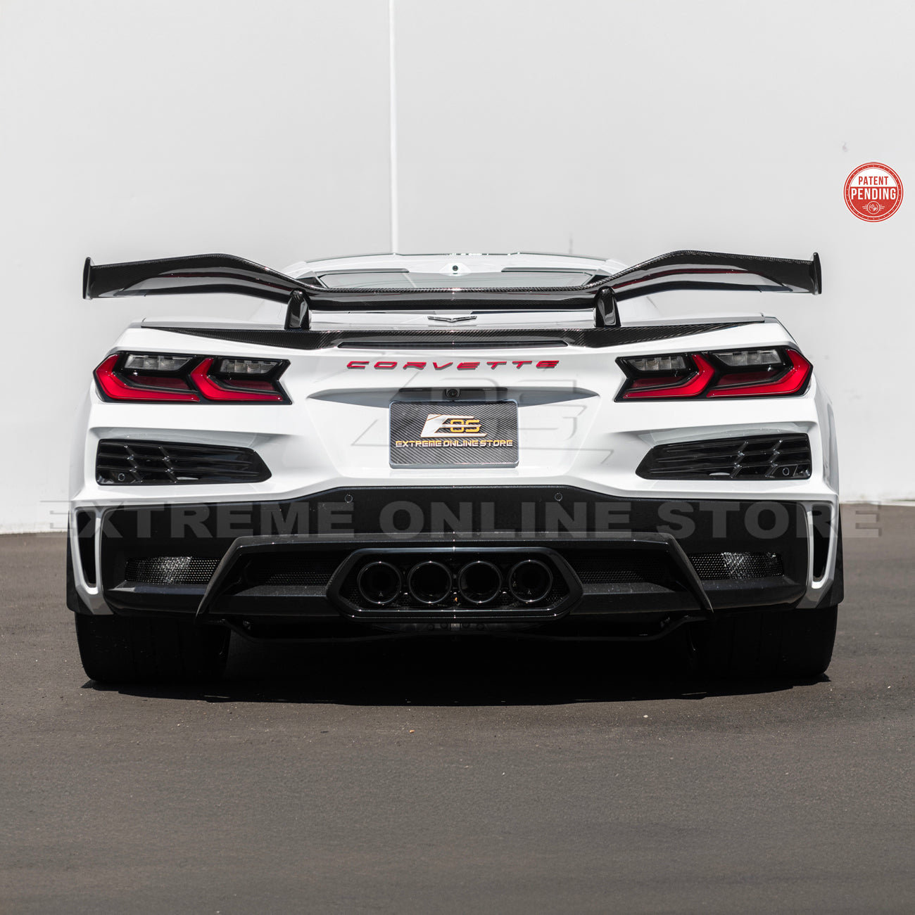 Z06 Conversion Corvette C8 All Model DRY CARBON FIBER Rear High Wing
