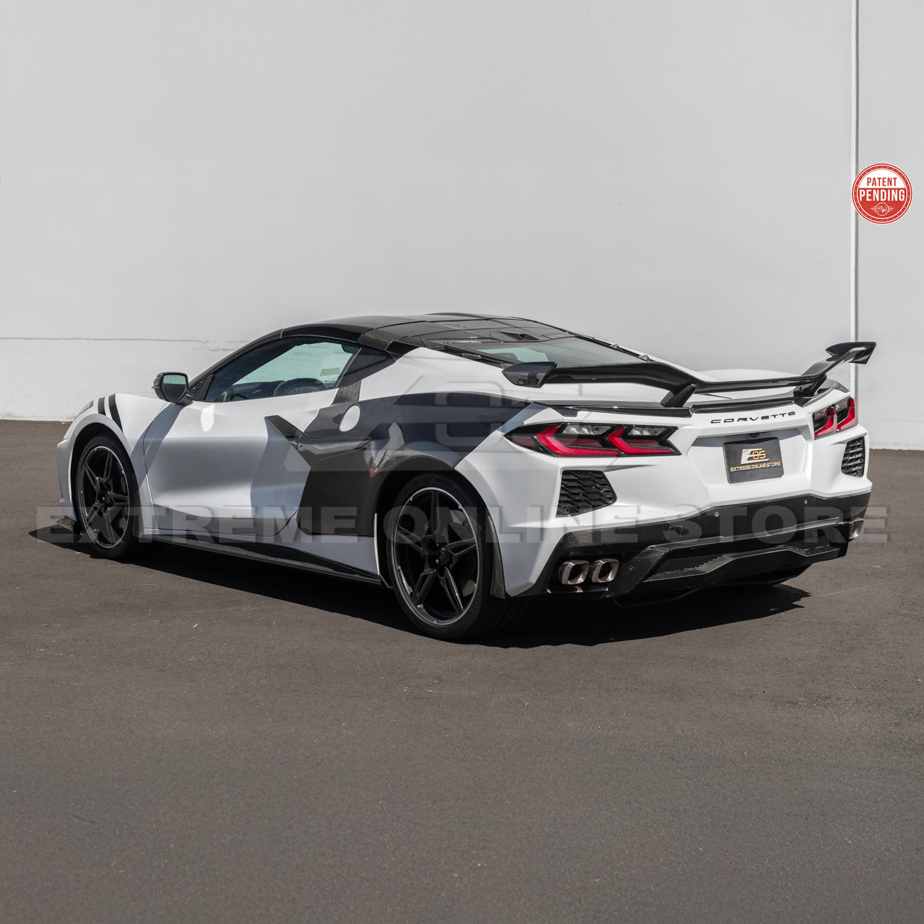 Z06 Conversion Corvette C8 All Model DRY CARBON FIBER Rear High Wing